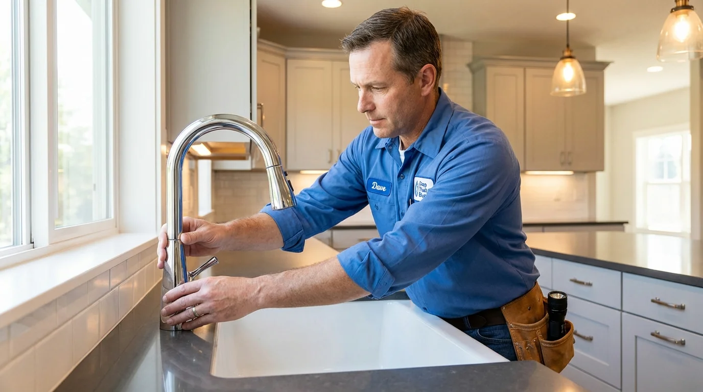Kitchen faucet installation by Johns Plumbing LLC in Ely